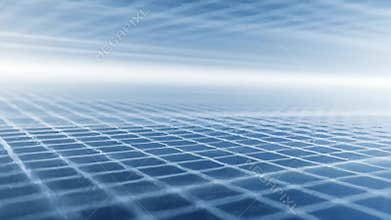 Abstract Blue and White Grid Pattern Technology Background Digital Wallpaper