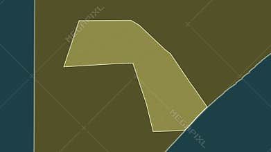 Jubbada Dhexe, Somalia without Somaliland, extruded. Pattern