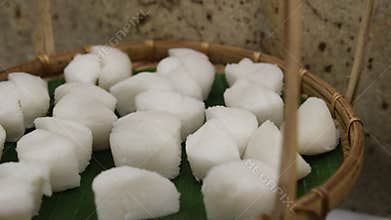 Basket rice cakes a sweet food prepared from glutinous rice flour and consumed in Chinese cuisine. It is also simply