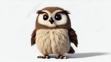 Adorable Cartoon Owl