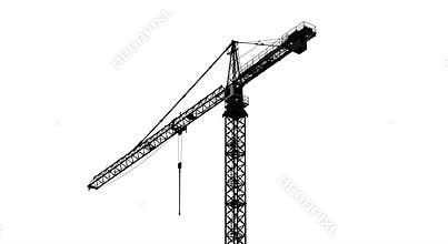 Tower Crane Silhouette