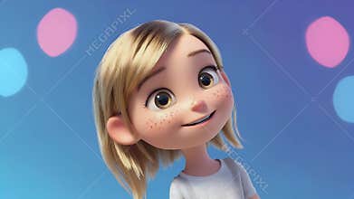 Adorable Animated Girl