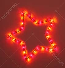 Colorful five-pointed star
