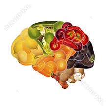 Healthy nutrition is good for brain