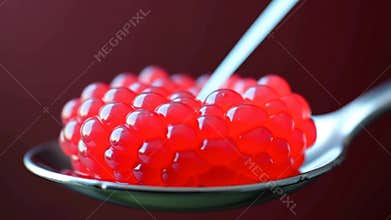 Molecular cuisine demonstration features slow motion juice burst from perfectly crafted sphere