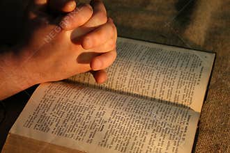Praying Hands Bible