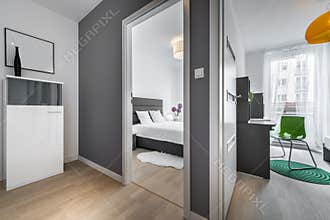Two rooms in modern apartment