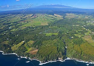 Big Island, Hawaii, an aerial view