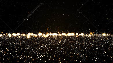 Abstract Gold Particles Background