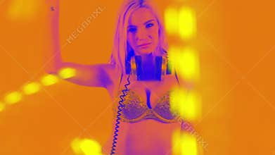 Beautiful female cocktail party or event