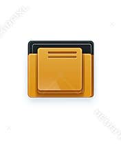 Modern Golden Folder Icon