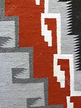Close up of a Navajo Blanket