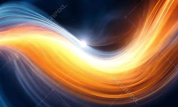 Abstract swirling cosmic energy