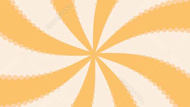 Clockwise rotating psychedelic yellow swirl