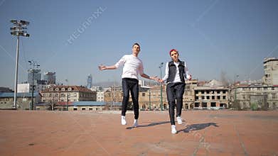 Hip-hop dancers