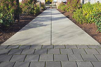 Commercial Outdoor Sidewalk Landscaping