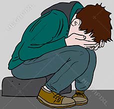 depressed teen