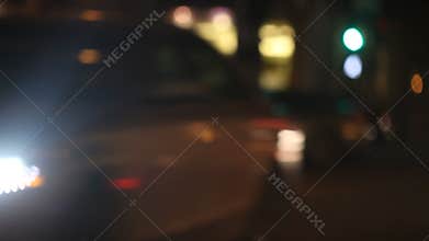 Cars on a city street