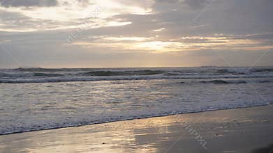 sunset view on the beach