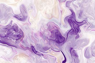 swirling blend of purple, cream, and white, creating a soft, dreamy marble pattern.