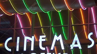 Retro movie signs