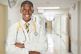 Portrait of African American Doctor