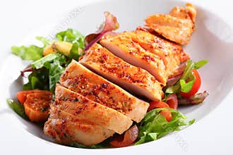 A dish of chicken breast