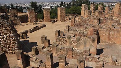 Ruins of ancient Carthage in Tunisia