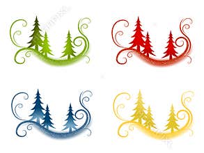 Decorative Christmas Tree Backgrounds