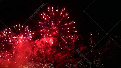 Fireworks display,find more in my gallery, stock footage
