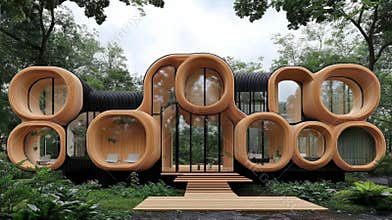 Innovative Architecture Showcases Sustainable Design With Biomaterials and a Focus on Eco Friendly Living in a Smart