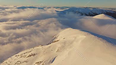 Blizzard mountains snow winter hill sky forest rocks weather high wild travel