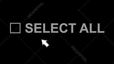 pc mouse pointer click check box select all