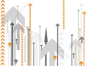 Vector arrows background