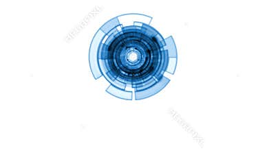 High Tech Web Loader on White, stock footage