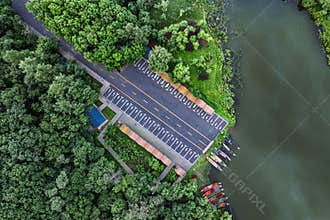 Mushroom Square, Jingyuetan National Forest Park, Changchun, China