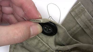 Sewing A Button