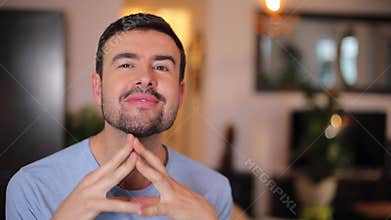 Man planning an evil revenge