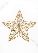 Golden christmas star