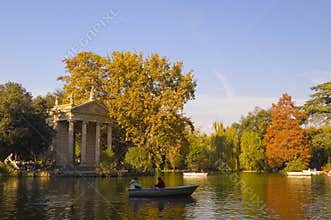 Pond and boats