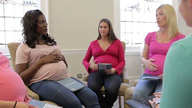 Pregnant Women Meeting At Ante Natal Class