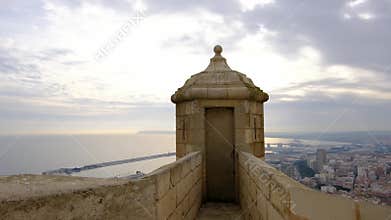 view from Santa Barbara Castle overlooking Alicante city