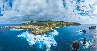 Mosteiros village at Sao Miguel island, Azores