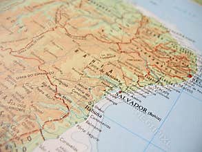 Map of Bahia, Brazil - 1
