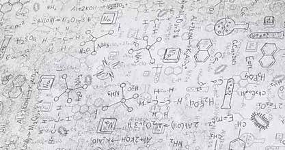 Hand - drawn Chemistry Sketch Background