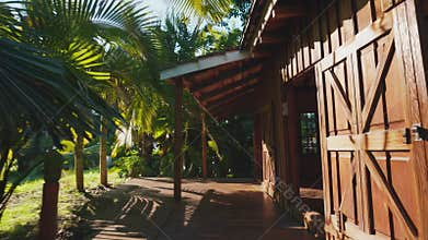 Tropical bungalow retreat in lush green paradise