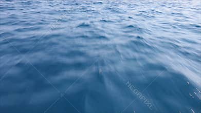 Fast floating above ocean surface