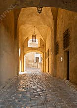 Entrance to the citadel in Calvi, Corsica
