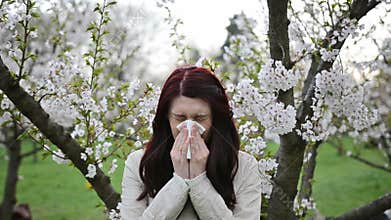 Spring allergy- video and sound