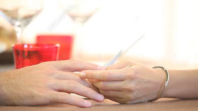 The hands of lovers